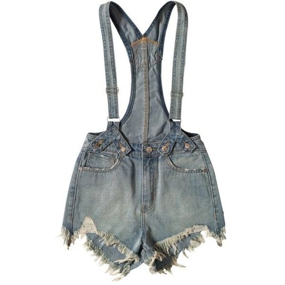 UNIF Penny Cutoff Overall Shorts - Picture 2 of 7